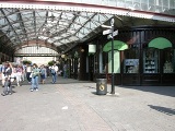 Arcade at train station