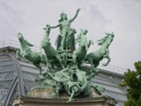 Statue at the end of Pont Alexandre III